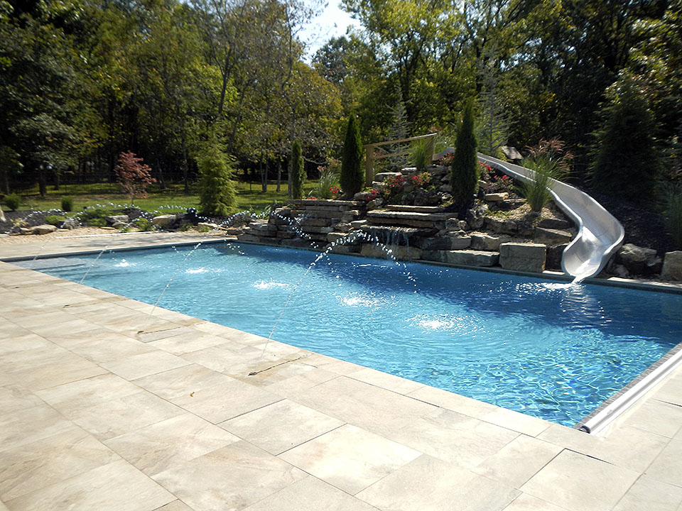 Clark & Sons Pools - Stone Water Feature 01