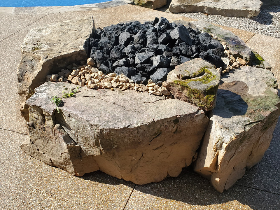 Clark & Sons Pools - Stone Water Feature
